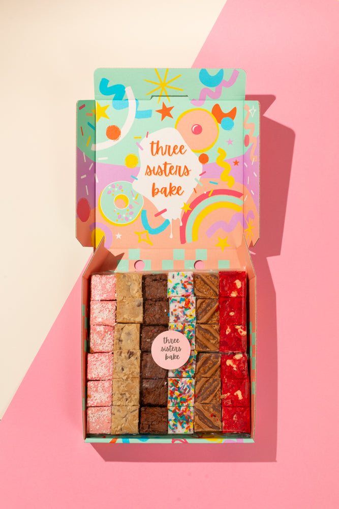 Giant Rainbow Mini Bite Cake Box