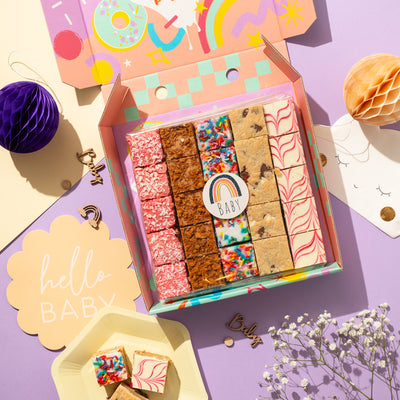 New Mum Gift - Large Rainbow Cake Box