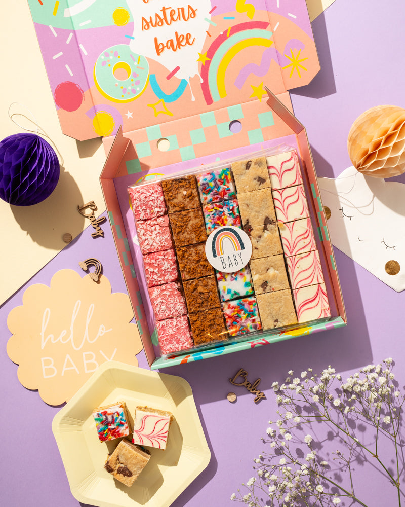 New Mum Gift - Large Rainbow Cake Box