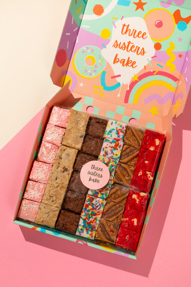 Giant Rainbow Mini Bite Cake Box
