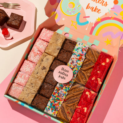 Giant Rainbow Mini Bite Cake Box